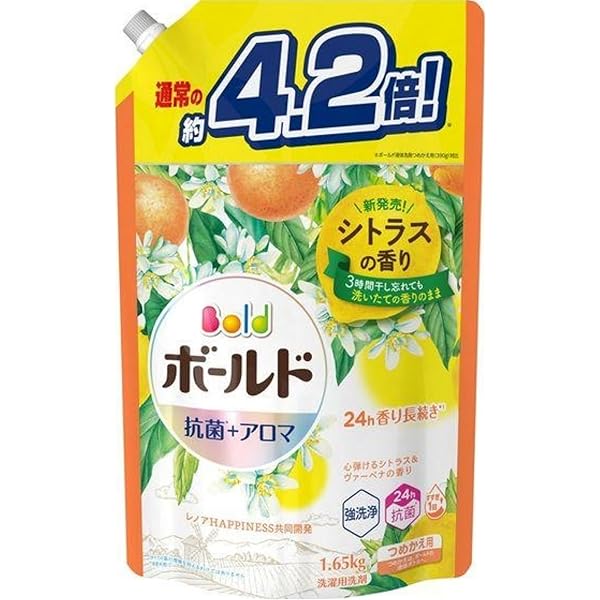 Amazon | ボールド ジェル シトラス&ヴァーベナ 詰め替え 超特大 760g